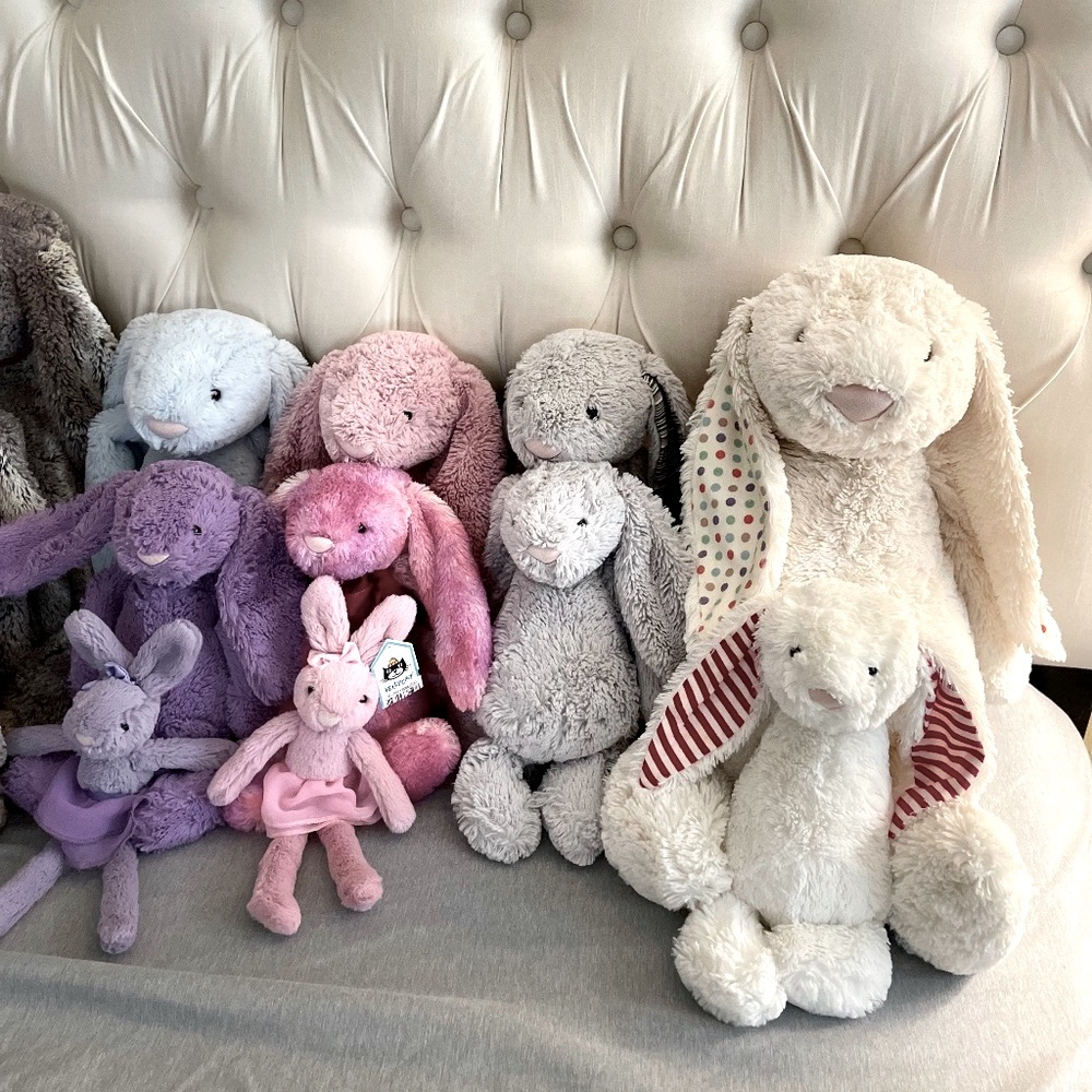 Jellycat Bunny tiny small medium large huge plushy stuffed animals